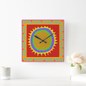 アリゾナ·サン·アクリル壁掛け時計 スクエア壁時計 (ホーム)