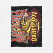 アリゾナ・スネークアート フリースブランケット (正面)