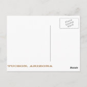 アリゾナ，ツーソン ポストカード (裏面)