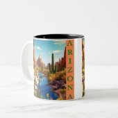 アリゾナ ツートーンマグカップ (正面左)