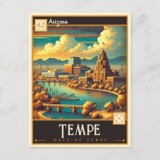 アリゾナ，テンペ |ヴィンテージ ポストカード (正面)