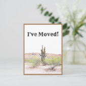 アリゾナ・デザートニューアドレスを移動 案内ポストカード (スタンド正面)