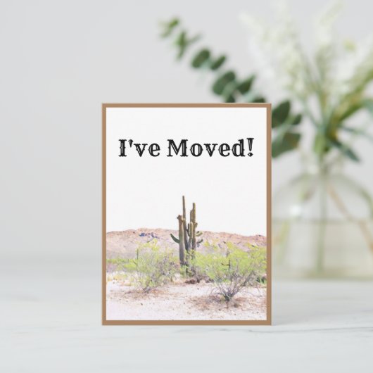 アリゾナ・デザートニューアドレスを移動 案内ポストカード (スタンド正面)
