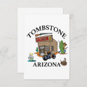 アリゾナ，トンムストーン サンキューカード (正面/裏面)