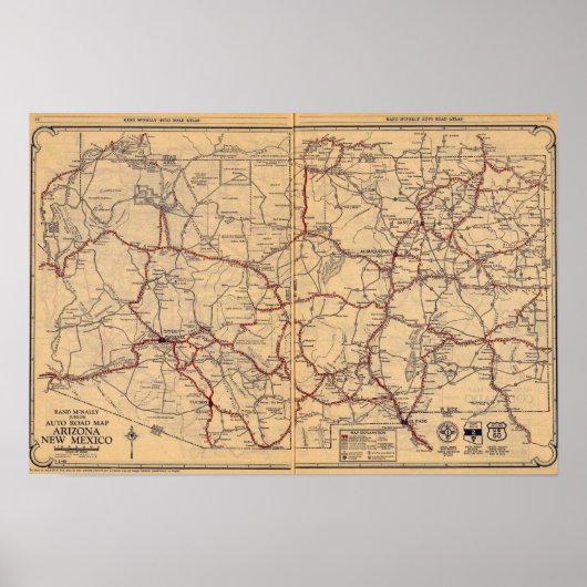 アリゾナ、ニューメキシコ ポスター (正面)