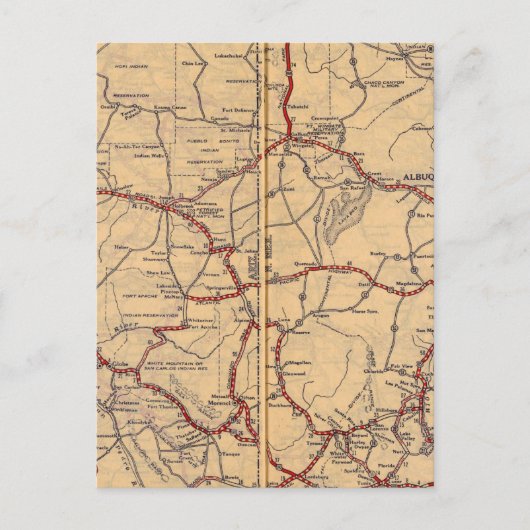 アリゾナ、ニューメキシコ ポストカード (正面)