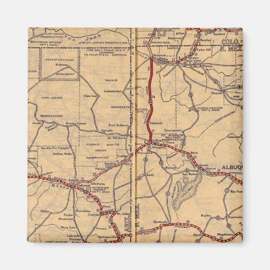 アリゾナ、ニューメキシコ マグネット (正面)