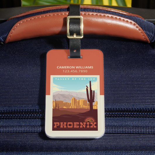 アリゾナ・フェニックス ラゲッジタグ (正面インサイチュ2)