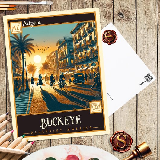 アリゾナ，ブケエ |ヴィンテージはがき ポストカード