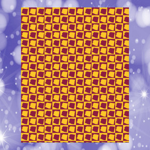 アリゾナ ポップアート チェッカーボード ワインレッド ゴールド パターン ポスター