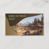 アリゾナ・マウンテンズデザート名刺 名刺 (正面)