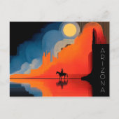 アリゾナ、ミニマルスタイル ポストカード (正面)