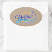 アリゾナ，ユマ 楕円形シール (バッグ)