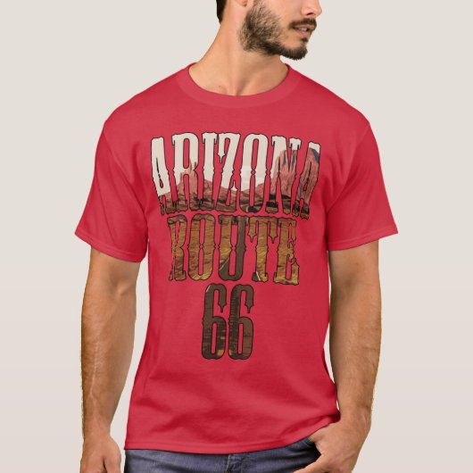 アリゾナ ルート66 グラフィック Tシャツ (正面)