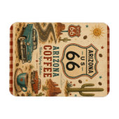 アリゾナ ルート66 デザートダイナーの思い出 マグネット (横)