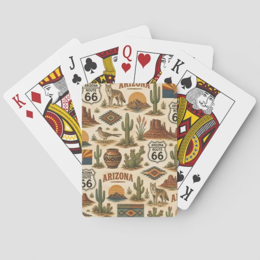 アリゾナ ルート66 デザートポーカーデッキ トランプ (裏面)