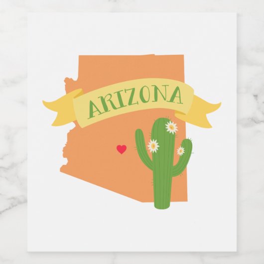 アリゾナ ワインラベル (シングルラベル)