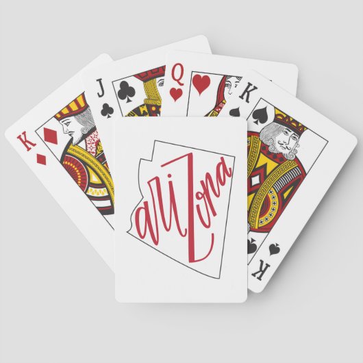 アリゾナ |州タイポグラフィデザイン トランプ (裏面)