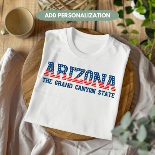 アリゾナ 愛国心 グランド キャニオン ステート カスタム Tシャツ