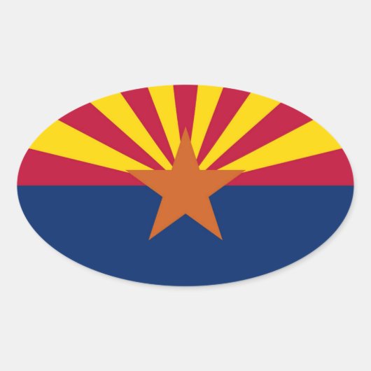 アリゾナ 楕円形シール (正面)