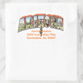 アリゾナ 楕円形シール (バッグ)