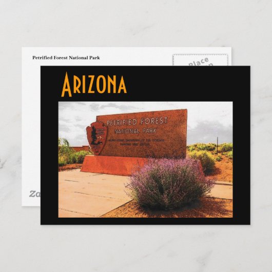 アリゾナ(石畳の森)はがき ポストカード (正面/裏面)