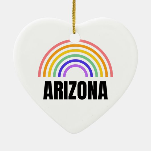 アリゾナ – 私はアリゾナが大好き – フェニックスアリゾナ セラミックオーナメント (裏面)