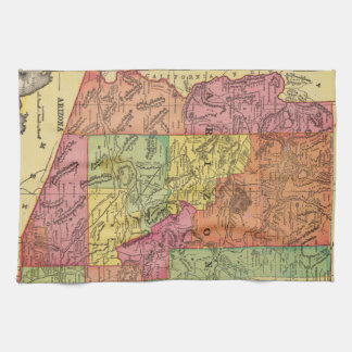 アリゾナ(1909年)のヴィンテージの地図 キッチンタオル