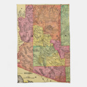 アリゾナ(1909年)のヴィンテージの地図 キッチンタオル (縦)