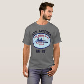 アリゾナ (BB-39) Tシャツ (正面フル)