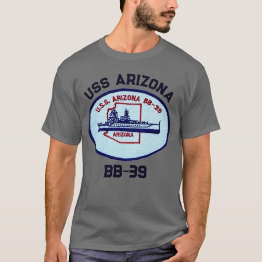アリゾナ (BB-39) Tシャツ (正面)