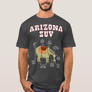アリゾナAZ SUVジョークおもしろいホースミュール記念物 Tシャツ