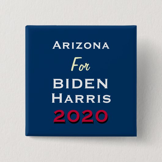 アリゾナFORバイデン氏HARRIS 2020ボタン 缶バッジ (正面)