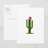 アリゾナSaguaroサボスクリスマスライト シーズンポストカード (正面/裏面)