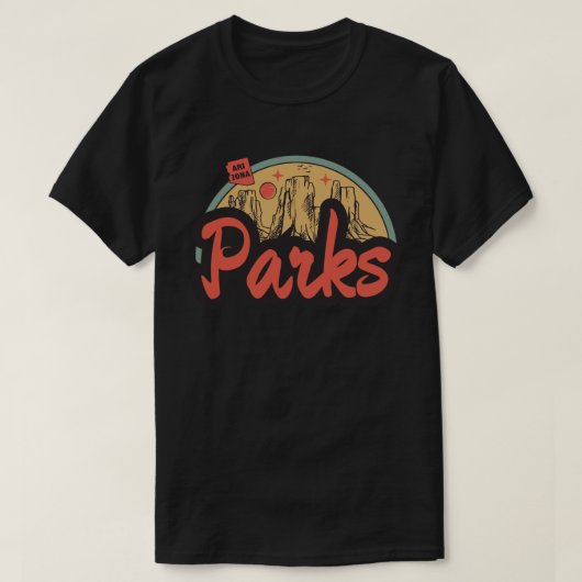アリゾナTシャツ 公園 Tシャツ (デザイン正面)