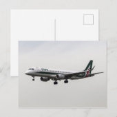 アリタリアエンブラエ190 ポストカード (正面/裏面)