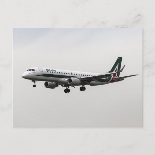アリタリアエンブラエ190 ポストカード (正面)