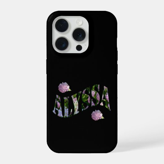 アリッサのための花 iPhoneケース (裏面)