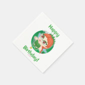 アリッサの魔法の森 スタンダードカクテルナプキン (角)