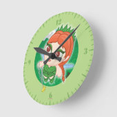 アリッサの魔法の森 ラウンド壁時計 (傾斜)