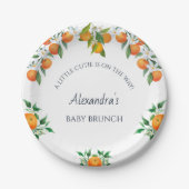 アリトルかわいこちゃんオレンジシトラスベビーブランチ ペーパープレート (正面)