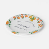 アリトルかわいこちゃんオレンジシトラスベビーブランチ ペーパープレート (アングル)