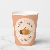 アリトルカボチャズオンザウェイ秋ヴィンテージカボチャ 紙コップ (裏面)