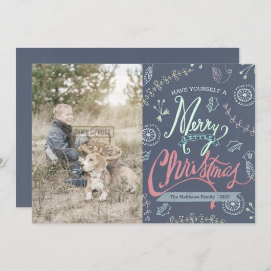 アリトルクメリーリスマスホリデーカード シーズンカード (正面/裏面)