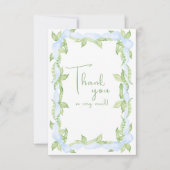 アリトルスイートピーボーイブルーベビー サンキューカード (正面)