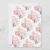 アリトルバレリナスワンレイクサード誕生日 招待状 (裏面)