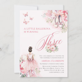 アリトルバレリナスワンレイクサード誕生日 招待状