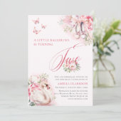 アリトルバレリナスワンレイクセカンド誕生日 招待状 (スタンド正面)