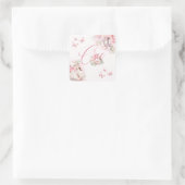 アリトルバレリナスワンレイクファースト誕生日 スクエアシール (バッグ)