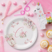 アリトルバレリナスワンレイクファースト誕生日 ペーパープレート (パーティー)